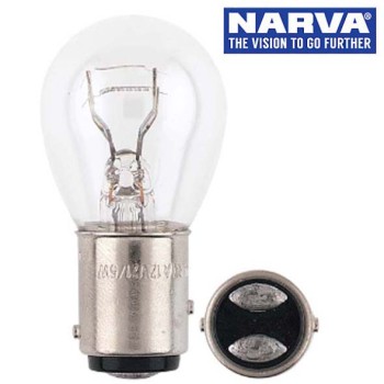 Narva 47334 - 24V 24/6W BAY15D Incandescent Globes (Box of 10)